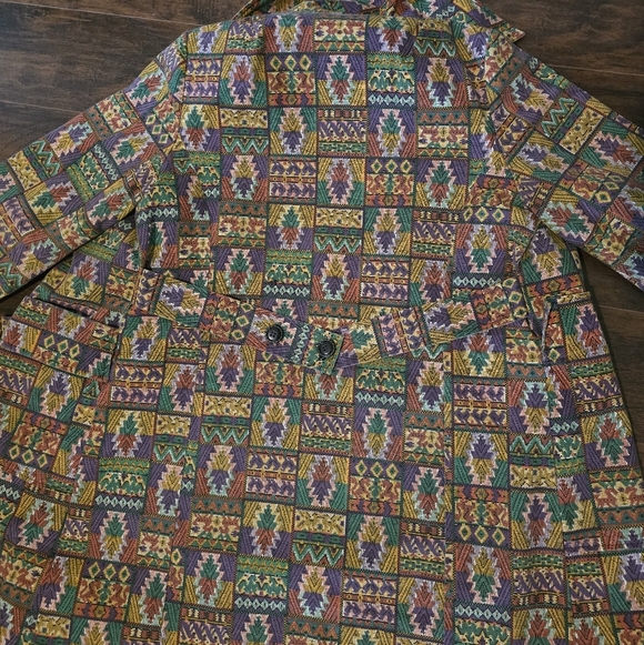 Sears | Vintage Aztec Print Jacket L/XL - Picture 4 of 4